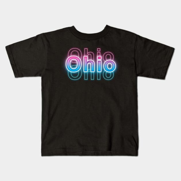 Ohio Kids T-Shirt by Sanzida Design